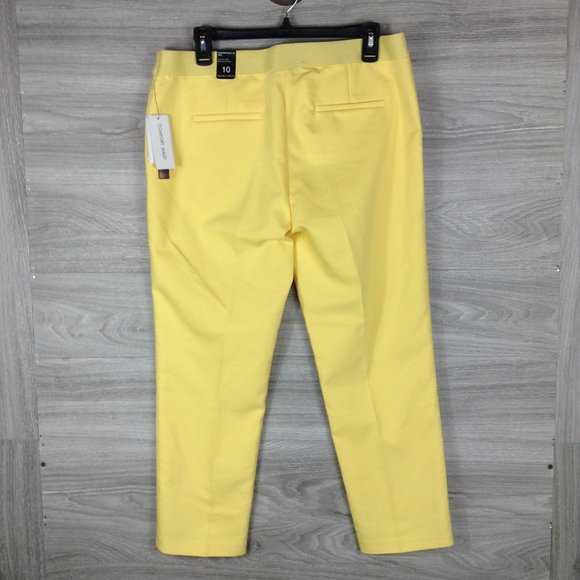 Amanda & Chelsea Capri Yellow Pants - Picture 5 of 7